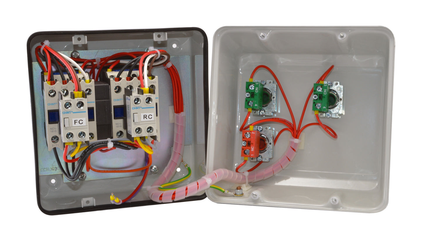 Chint IP55 18A 7.5kW 415V Metalclad Direct Reverser without Isolator SQ4-7.5P-DR-415V