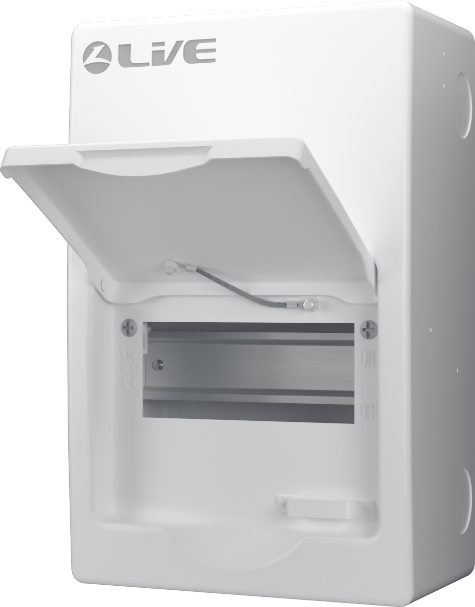 Live Electrical 6 Way Metal Consumer Unit Enclosure LSMC06