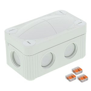 Wiska COMBI 206 with 3 x Wago 221 Terminals IP66 Junction Box