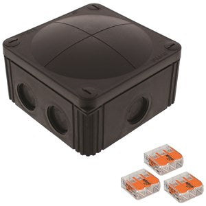 Wiska COMBI 607 with 3 x Wago 221 Terminals IP66 Junction Box