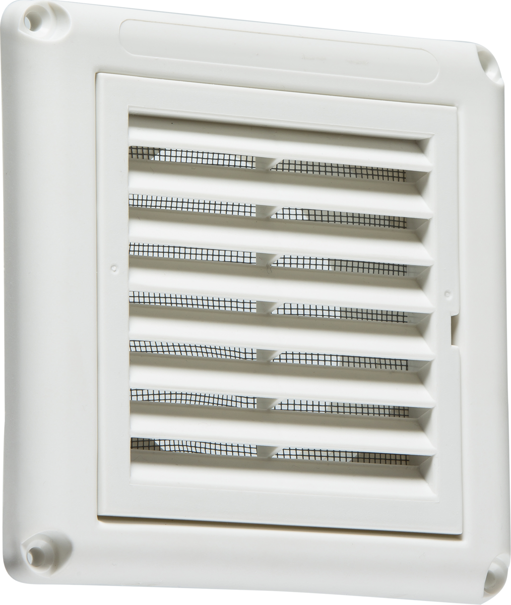 Knightsbridge 100mm 4" Extractor Fan Grille with Fly Screen White EX009W