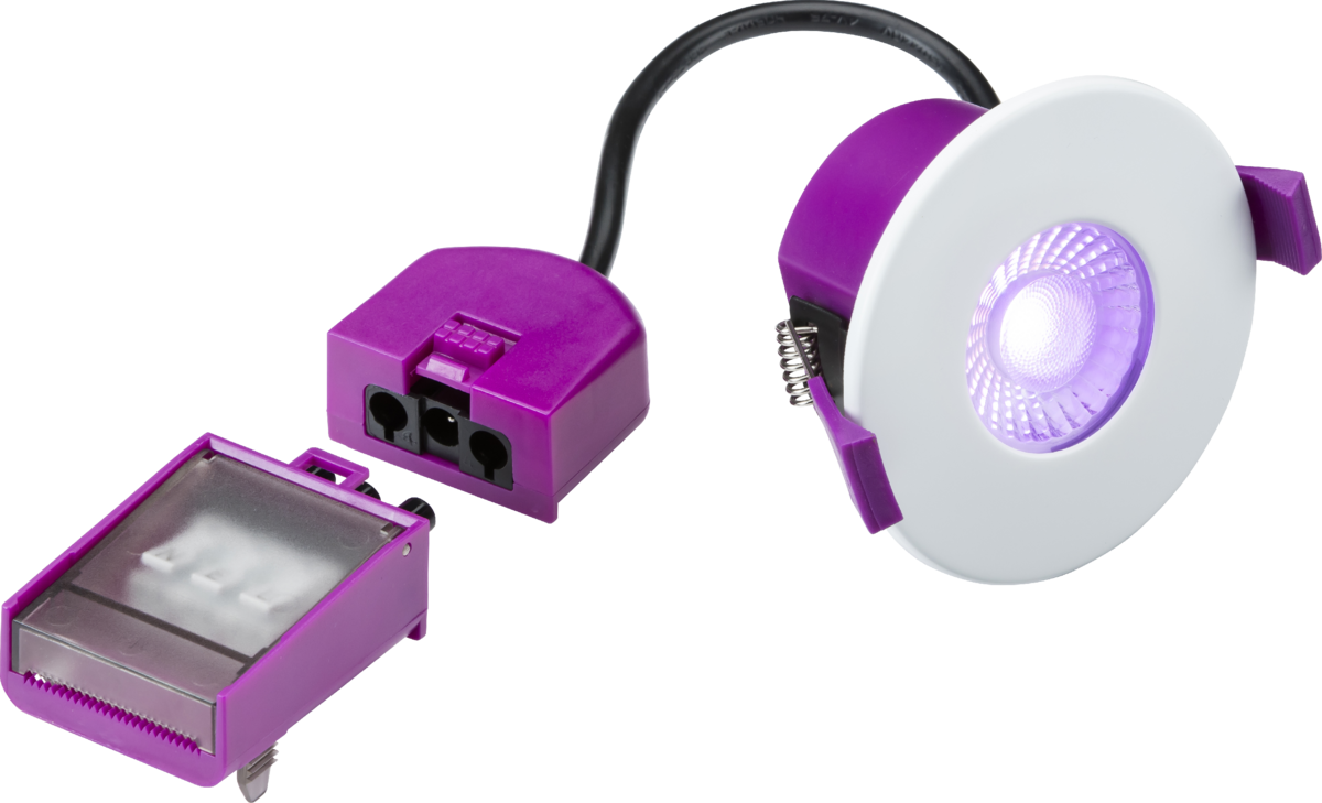 Knightsbridge Smart SpektroLED Evo IP65 8W Fire Rated RGC +CCT LED Downlight SPKEVFKRGBW