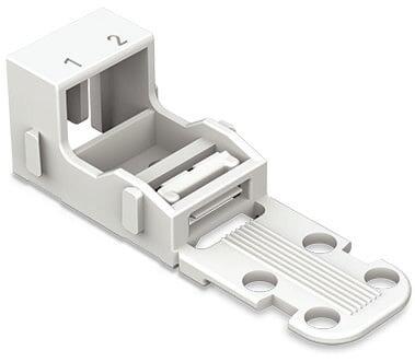 Wago 221 Series White Mounting Carrier for 2 Way Connector 221-502