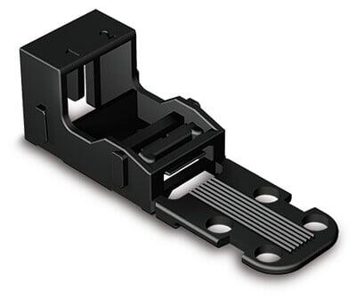 Wago 221 Series Black Mounting Carrier for 2 Way Connector 221-502/000-004