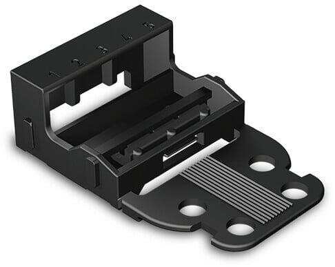 Wago 221 Series Black Mounting Carrier for 5 Way Connector 221-505/000-004