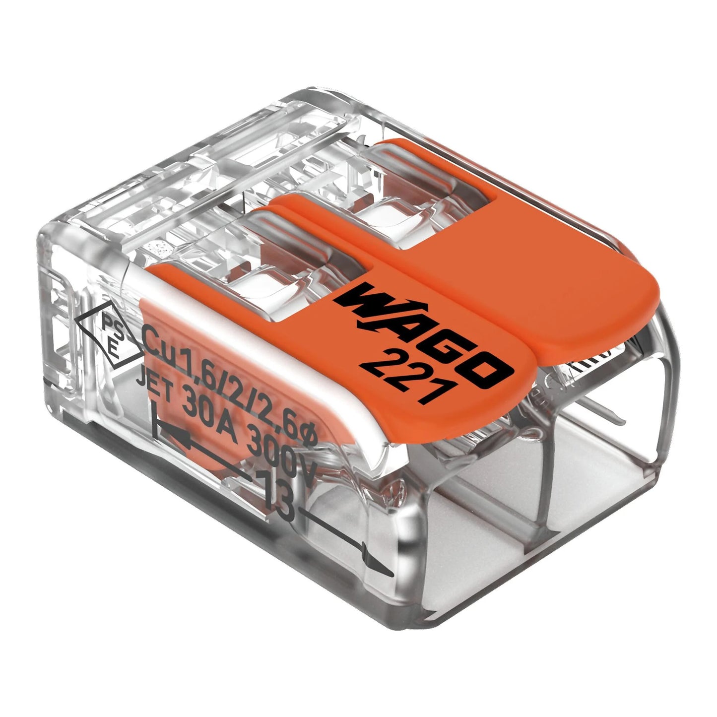 Wago 41A 2 Way Lever Connector 221-612