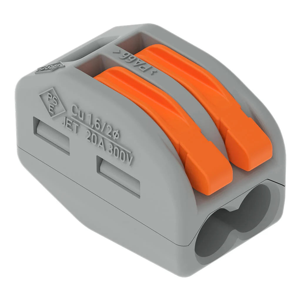 Wago 32A 2 Way Splicing Connector 222-412