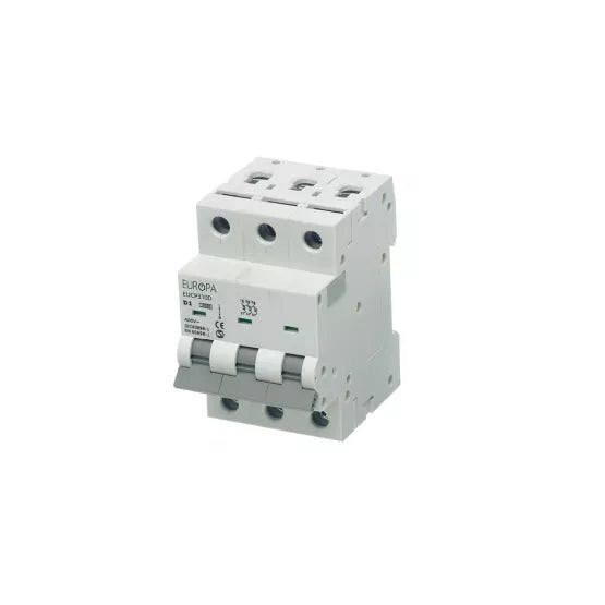 Europa 50A 3 Pole 10kA D Curve MCB EUCP350D
