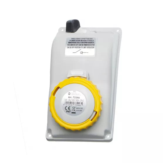 Europa IP67 110V 16A 2P+E Interlocked Socket for Socket Box 73246