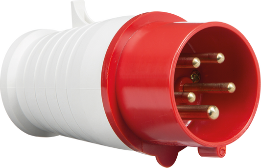 Knightsbridge 415v IP44 16A 3P+N+E Red Plug IN0014