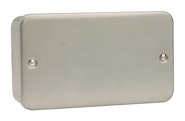 Click Essentials 2 Gang Blank Plate (No Back Box) CL061