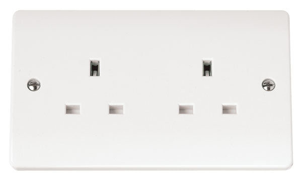 Click Mode 2 Gang 13A Unswitched Socket CMA032