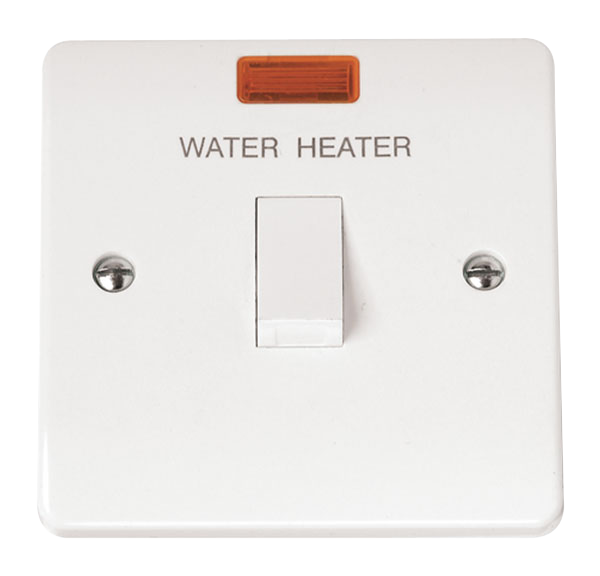 Click Mode 20A DP Water Heater Switch with Neon CMA042