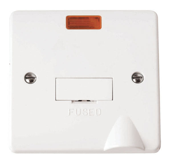 Click Mode 13A Fused Spur Connection Unit with Neon & Flex Outlet CMA053