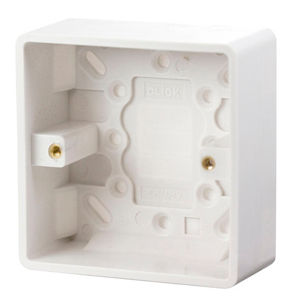 Click Mode 1 Gang 35mm Pattress Back Box CMA083