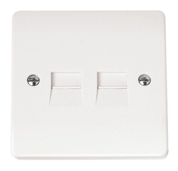 Click Mode Twin Master Telephone Outlet CMA122
