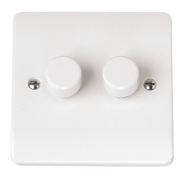 Click Mode 2 Gang 2 Way 100W LED Dimmer Switch CMA162