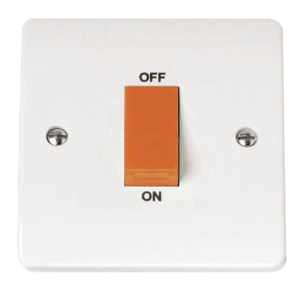 Click Mode 45A DP 1 Gang Plate Switch CMA200