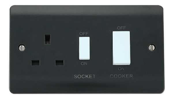Click Part M 45A DP Switch with 13A DP Switched Socket Outlet CMA504AG