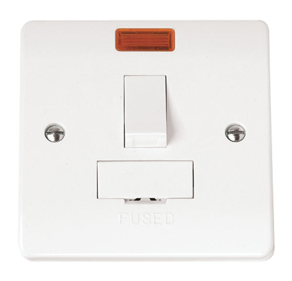Click Mode 13A Switched Fused Spur Connection Unit with Neon CMA652
