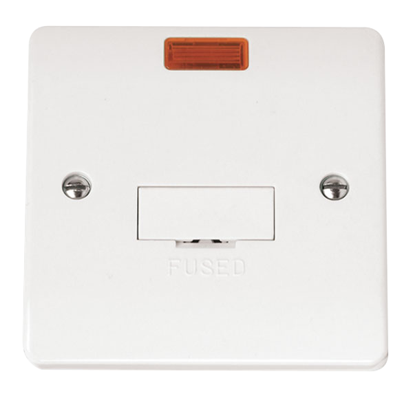 Click Mode 13A Fused Spur Connection Unit with Neon CMA653