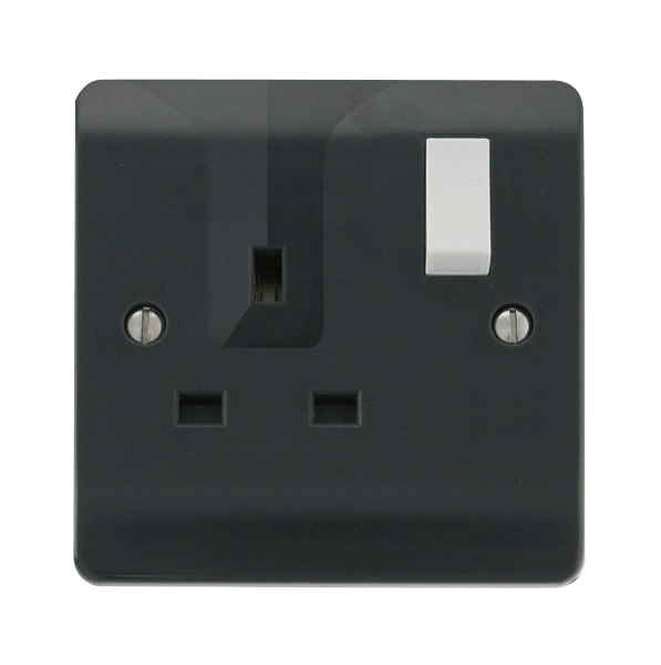 Click Part M 1 Gang 13A DP Switched Locating Plug Socket CMA735AG
