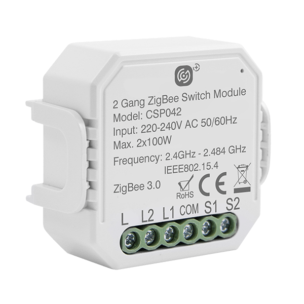 Click Smart Plus 2 Gang 2 x 100W Switching Receiver CSP042