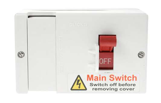 Click Essentials 80A Fused Main Switch Lockable DB701