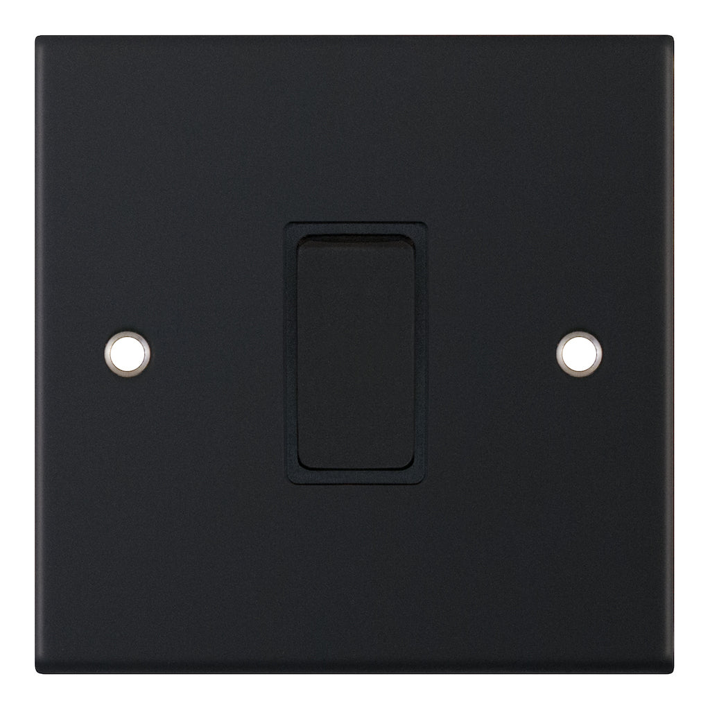 Selectric 5M 10A 1 Gang Intermediate Switch Matt Black DSL11-07
