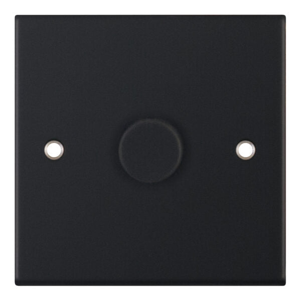 Selectric 5M 1 Gang 2 Way 5-100W LED Dimmer Switch Matt Black DSL11-64
