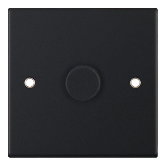 Selectric 5M 1 Gang 2 Way 5-100W LED Dimmer Switch Matt Black DSL11-64