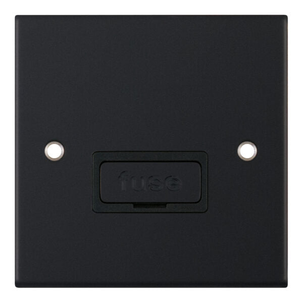 Selectric 5M 13A Fused Connection Unit Matt Black DSL11-27