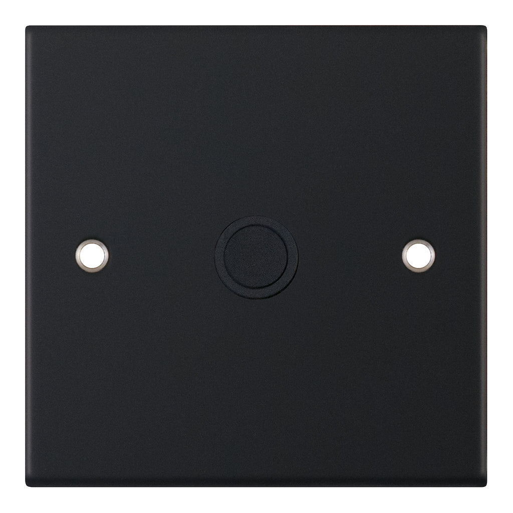 Selectric 5M 20A Cable Outlet Plate with Centre Entry Matt Black DSL11-46