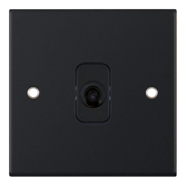 Selectric 5M 10A Intermediate Toggle Switch Matt Black DSL11-78