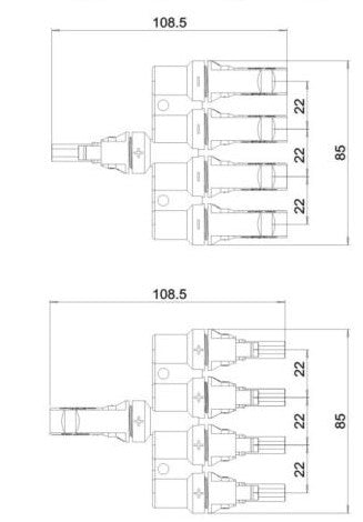 T4 Branch Solar Connector DSMCT4