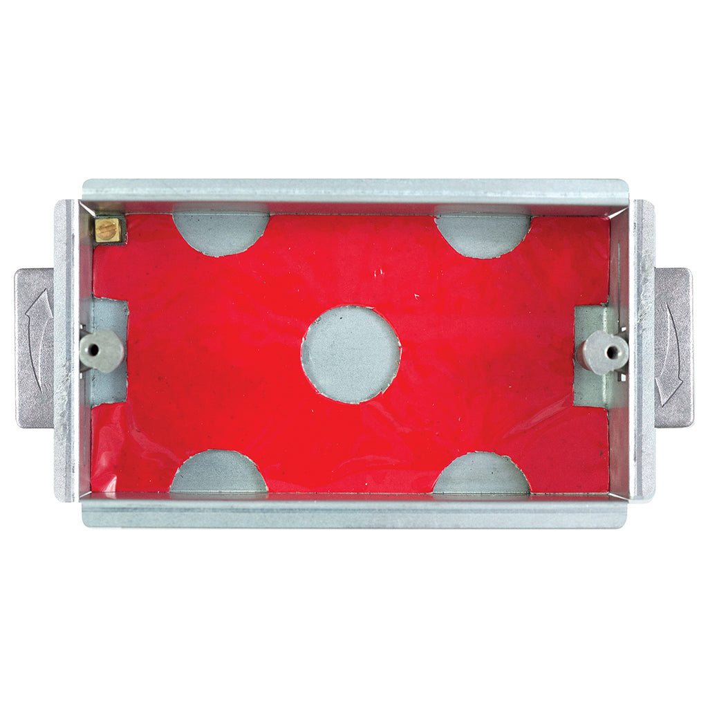 Selectric 2 Gang 47mm Fire Rated Steel Dry Lining Back Box FRB-4