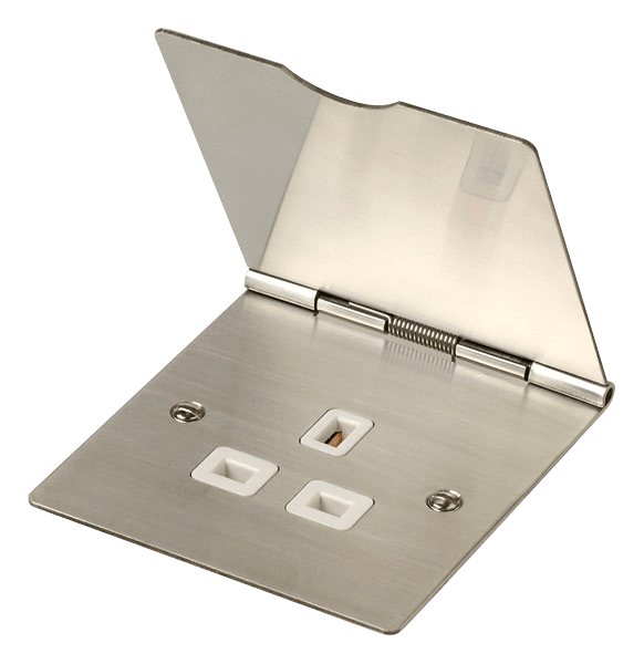Click Essentials 13A 1 Gang Floor Socket Outlet FS030SS
