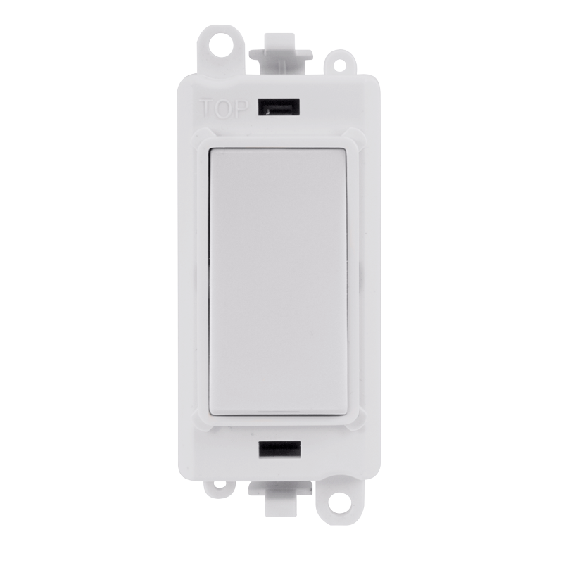 Click Gird Pro 20AX 2 Way Retractive White Insert Switch Module GM2004PWxx