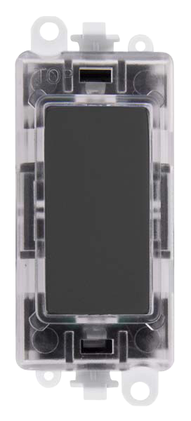 Click Grid Pro 250V Green Transparent Illuminated Blank Module GM2008GTxx