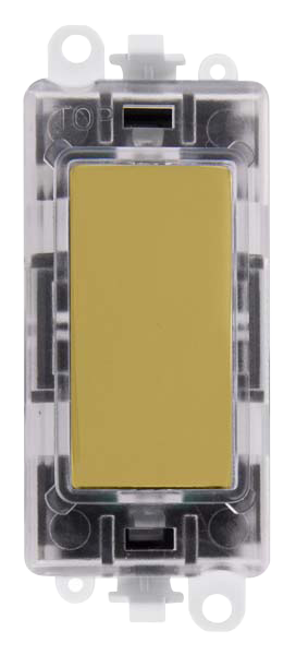 Click Grid Pro 250V Green Transparent Illuminated Blank Module GM2008GTxx