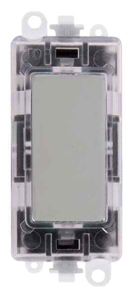 Click Grid Pro 250V Red Transparent Illuminated Blank Module GM2008RTxx