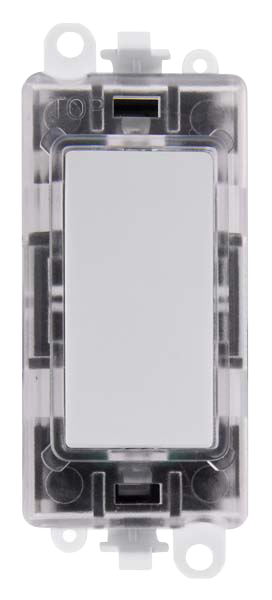 Click Grid Pro 250V Green Transparent Illuminated Blank Module GM2008GTxx