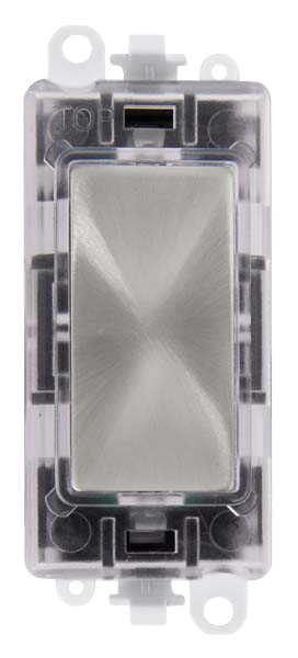 Click Grid Pro 250V Red Transparent Illuminated Blank Module GM2008RTxx