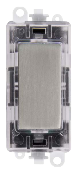 Click Grid Pro 250V Green Transparent Illuminated Blank Module GM2008GTxx