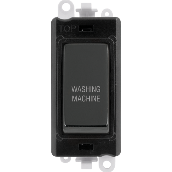 Click Gird Pro 20AX DP WASHING MACHINE Black Insert Switch Module GM2018BKxx-WM
