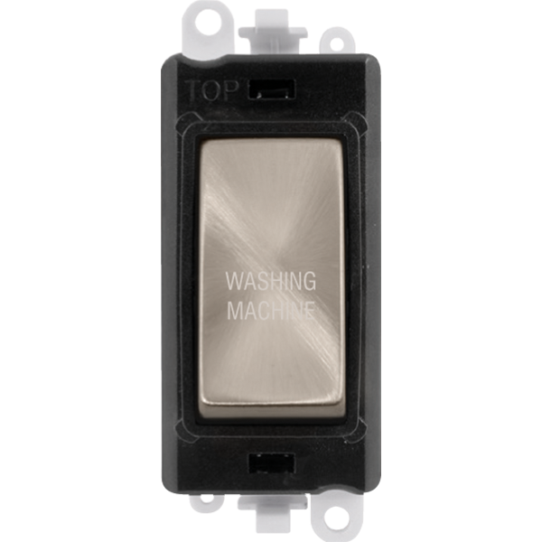 Click Gird Pro 20AX DP WASHING MACHINE Black Insert Switch Module GM2018BKxx-WM