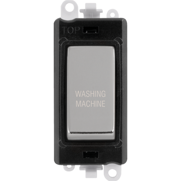 Click Gird Pro 20AX DP WASHING MACHINE Black Insert Switch Module GM2018BKxx-WM