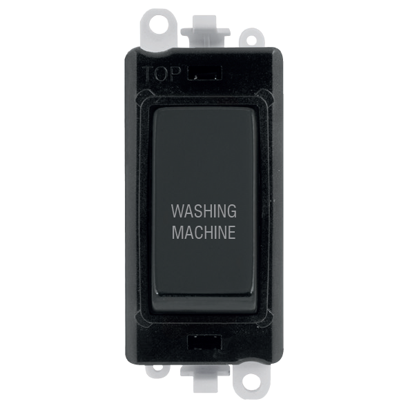 Click Gird Pro 20AX DP WASHING MACHINE Black Insert Switch Module GM2018BKxx-WM