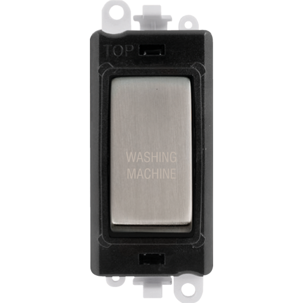 Click Gird Pro 20AX DP WASHING MACHINE Black Insert Switch Module GM2018BKxx-WM