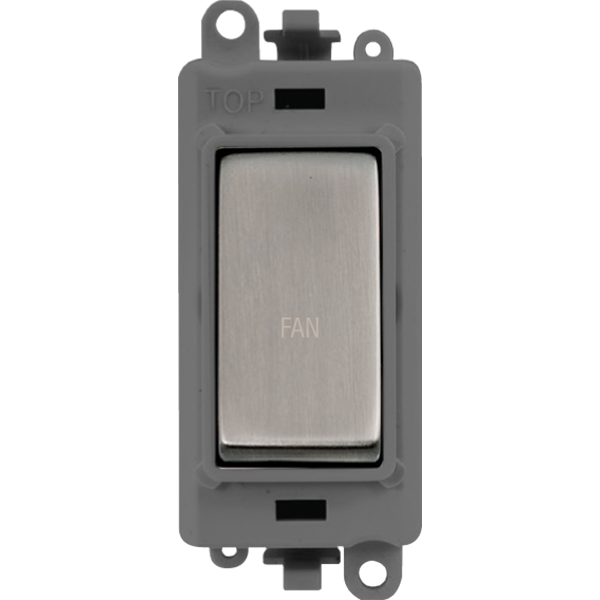 Click Gird Pro 20AX DP FAN Grey Insert Switch Module GM2018GYxx-FN